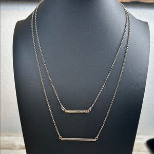 Israel 925 Double Bar Necklace